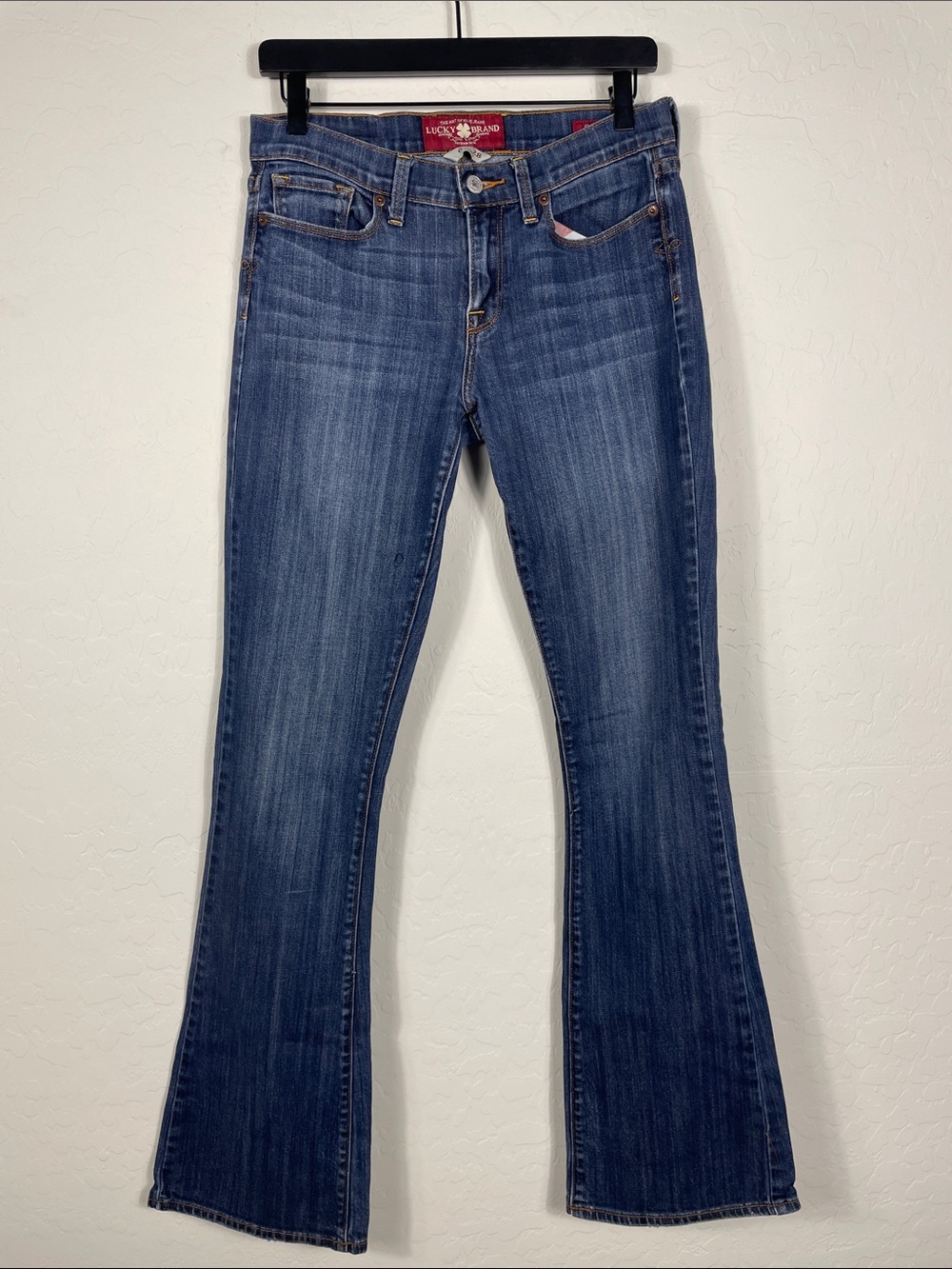 Lucky Brand Women's Medium Blue Flare Jeans Size 6 Long
